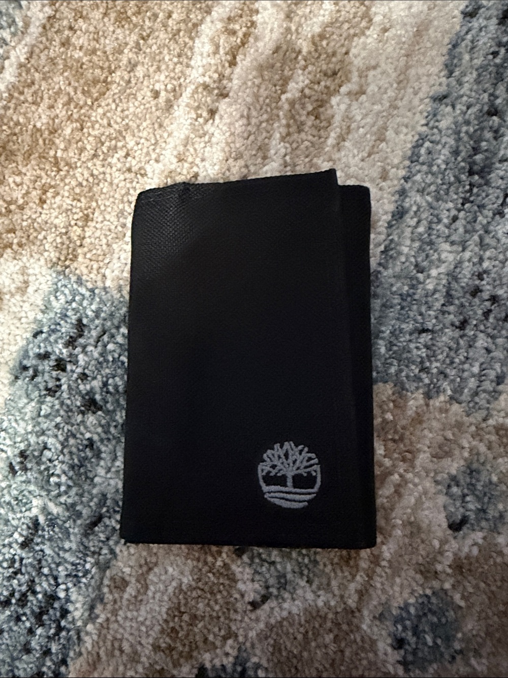 Timberland Black Trifold Card & Key Holder with Embroidered Logo